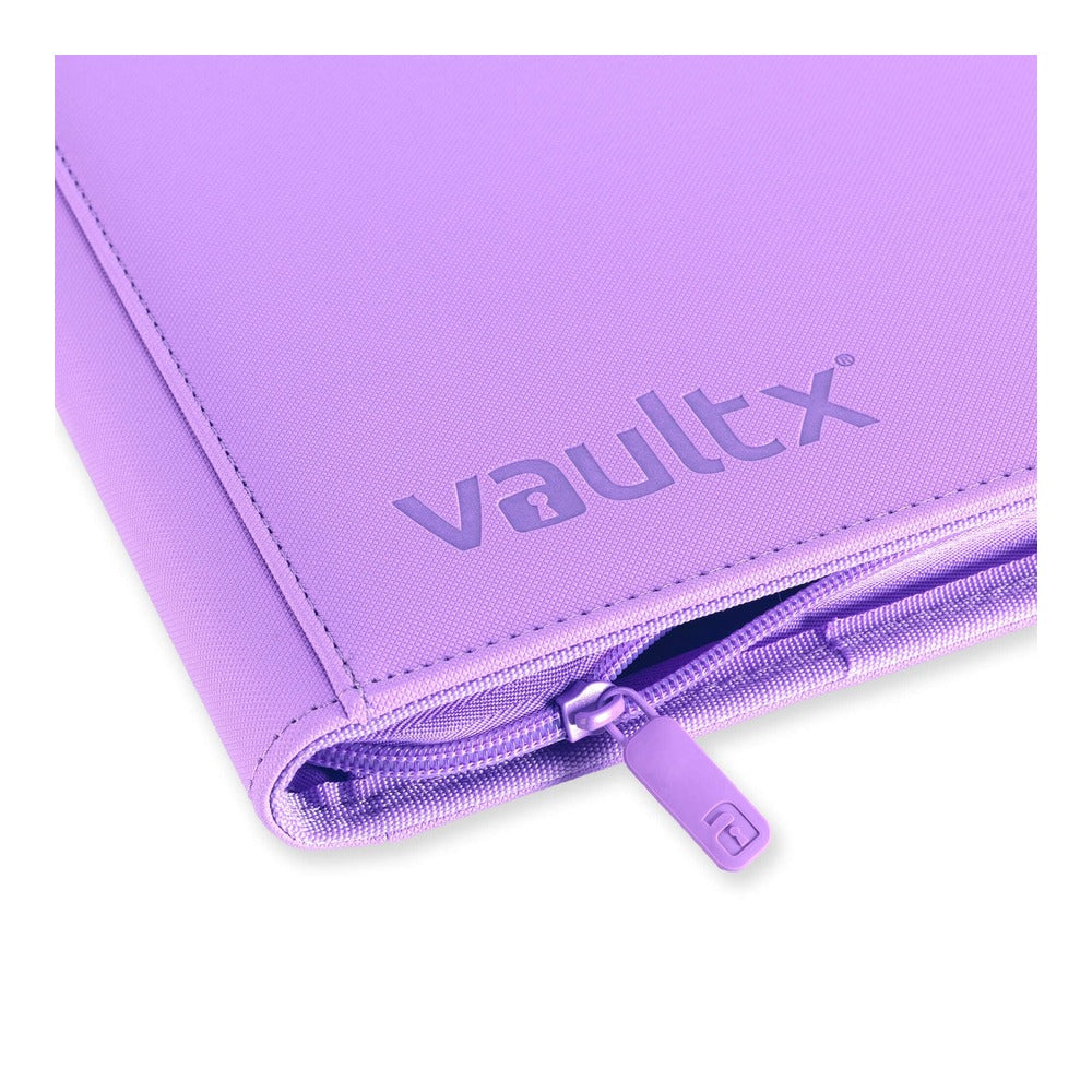 VaultX EXO-TEC Zip Binder 12 Pockets Just Purple – Álbum Premium 480 Cartas con Cremallera Morado