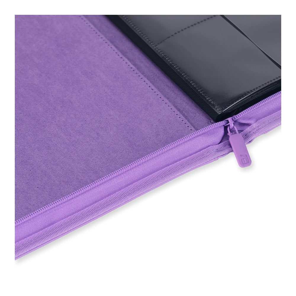 VaultX EXO-TEC Zip Binder 12 Pockets Just Purple – Álbum Premium 480 Cartas con Cremallera Morado