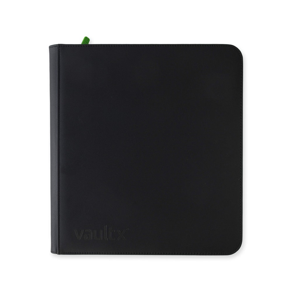 VaultX EXO-TEC Zip Binder 12 Pockets XL – Álbum Premium 624 Cartas con Cremallera Negro
