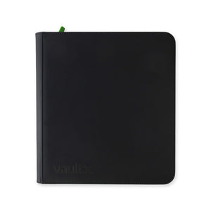 VaultX EXO-TEC Zip Binder 12 Pockets – Álbum Premium 480 Cartas con Cremallera Negro