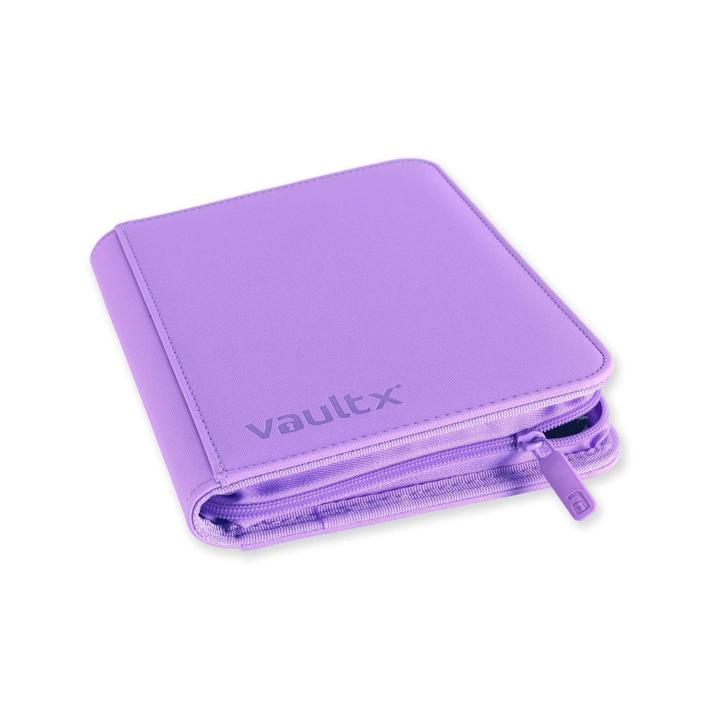 VaultX EXO-TEC Zip Binder 4 Pockets Just Purple – Álbum Premium 160 Cartas con Cremallera Morado