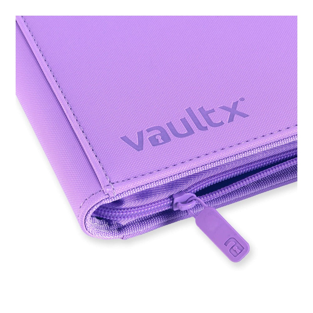 VaultX EXO-TEC Zip Binder 4 Pockets Just Purple – Álbum Premium 160 Cartas con Cremallera Morado