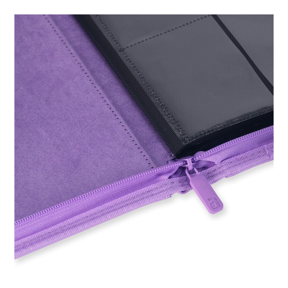 VaultX EXO-TEC Zip Binder 4 Pockets Just Purple – Álbum Premium 160 Cartas con Cremallera Morado