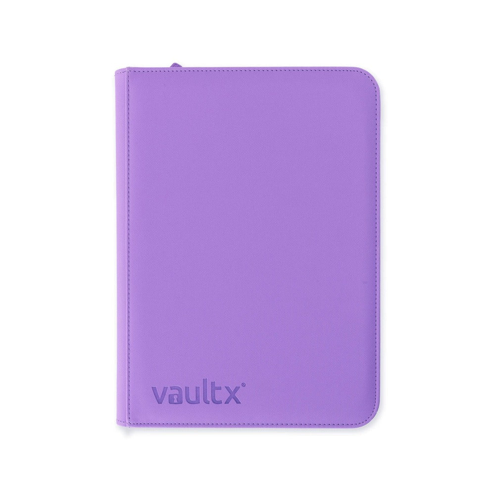 VaultX EXO-TEC Zip Binder 9 Pockets Just Purple – Álbum Premium 360 Cartas con Cremallera Morado