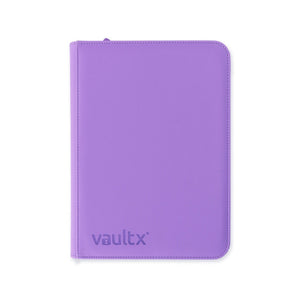VaultX EXO-TEC Zip Binder 9 Pockets Just Purple – Álbum Premium 360 Cartas con Cremallera Morado