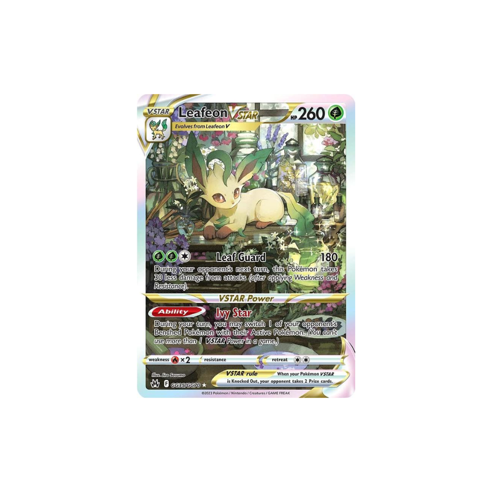 Carta Pokémon Leafeon VSTAR de la Caja VSTAR Universe - Coreano para coleccionistas y jugadores
