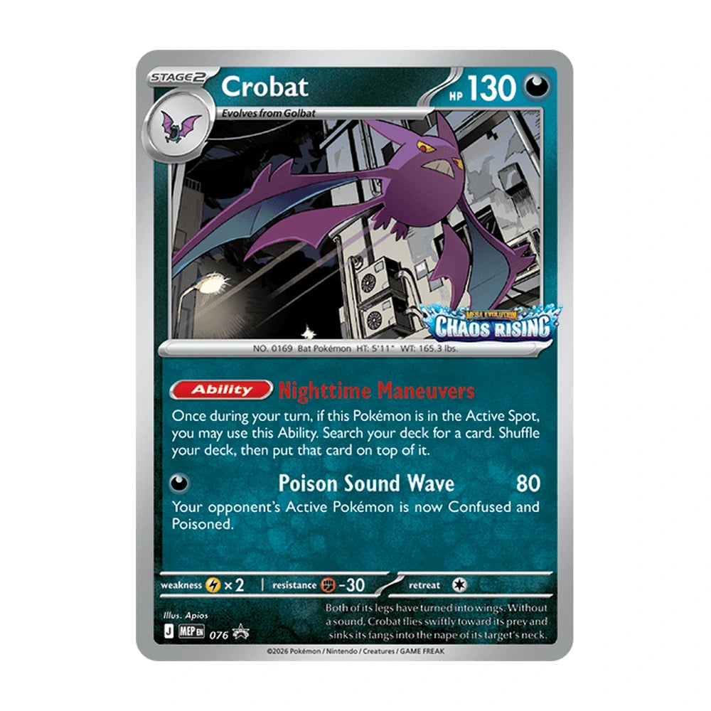 Promo foil Crobat MEP 076 de la Build & Battle Box de Chaos Rising